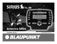 Blaupunkt Sirius-America-SR-04 - Owners Manual